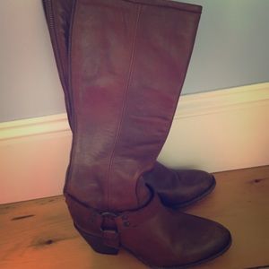 Tall brown Frye boots